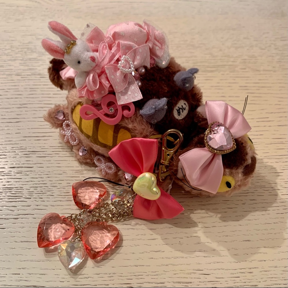 Very rare large Cat Bus fluffy Keychain